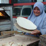 Loved watching this woman on the road to Alexandria making bread. And it was quite delicious.