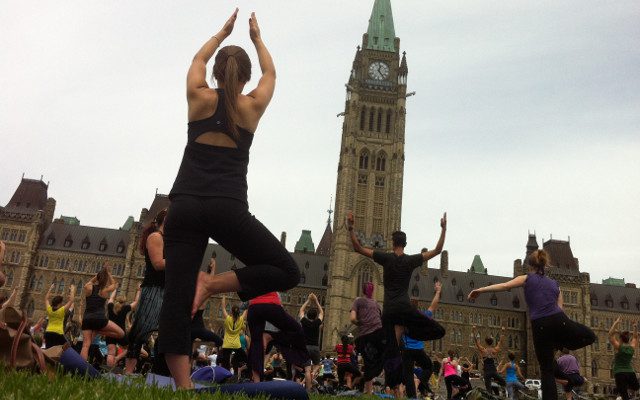 Yoga on the Hill in Ottawa