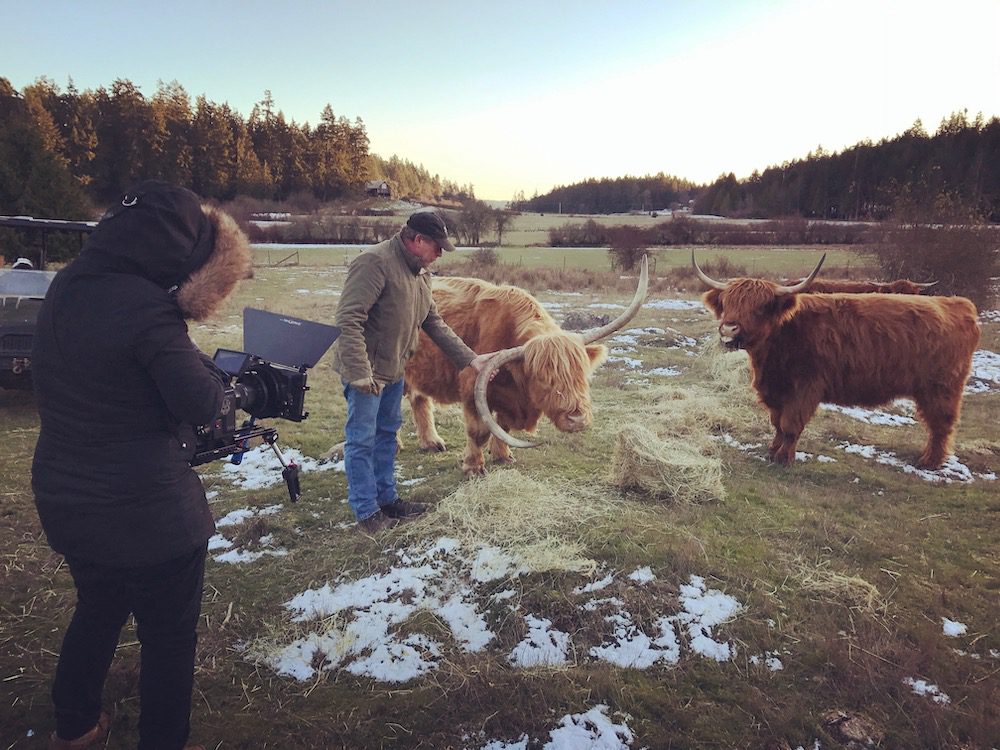 Filming at Ruckle Heritage Farm