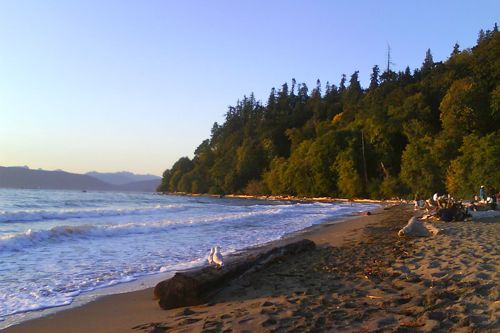 Wreck Beach on UBC campus.