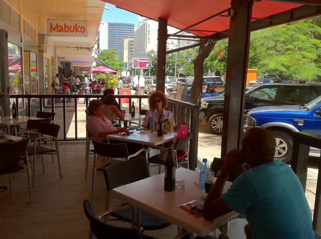 La Dolce Vita, a popular cafe in Maputo, Mozambique. 