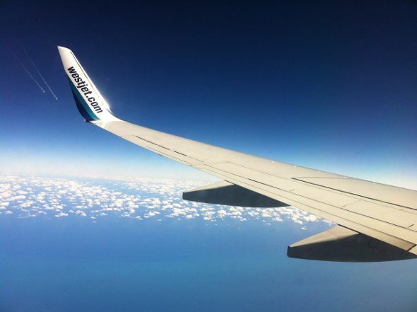 The friendly skies with WestJet!