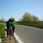 Hitchhiking in Europe.