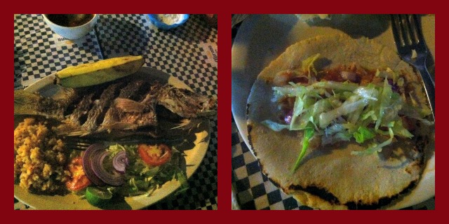 This restaurant was right by the water and served freshly caught fish, which we turned into tacos of course!