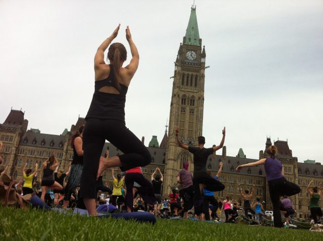 Yoga on the Hill in Ottawa