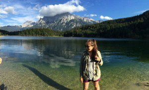 Alex Charters hiking near Mittenwald, Germany
