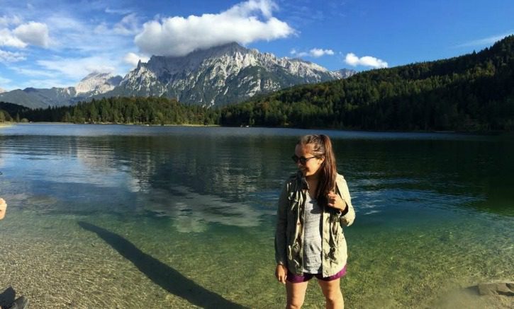 Alex Charters hiking near Mittenwald, Germany