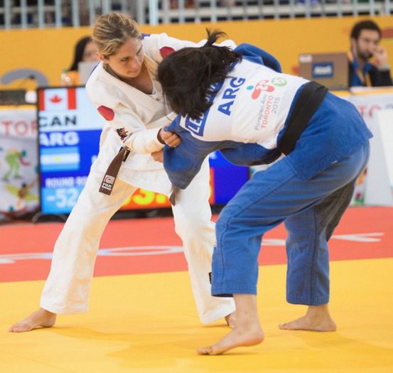 Priscilla Gagne in the Toronto 2015 ParaPan Am Games' Judo Competition.