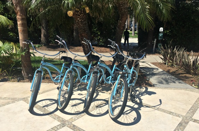 riding bikes in La Jolla Cove