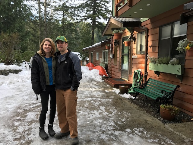 Andie and Glen Tremblay at Cusheon Lake.