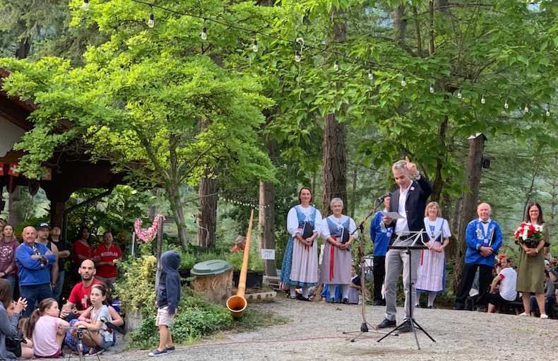 Pascal Bornoz's last official public speech as the Consul General of Switzerland in Vancouver, to those gathering at the 2019 Swiss National Day celebration in Vancouver.