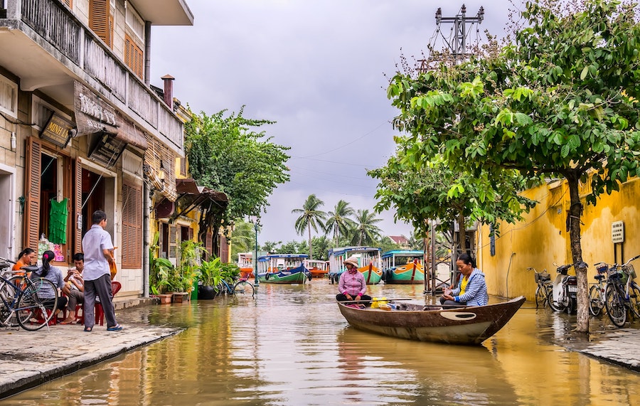 Flooded streets of Hoi An as photographed by Toomas Tartes.