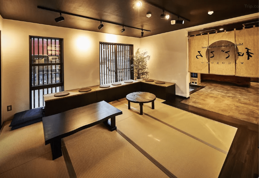 A modern traditional Japanese style in a common area in 