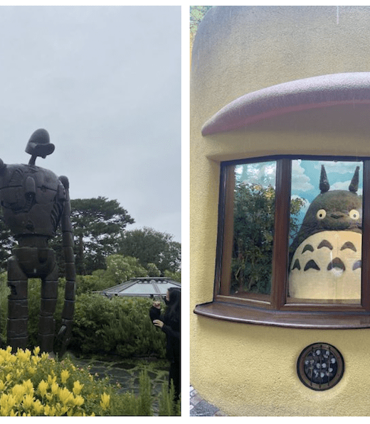 A Laputian robot and Totoro awaiting us at the Ghibli Museum