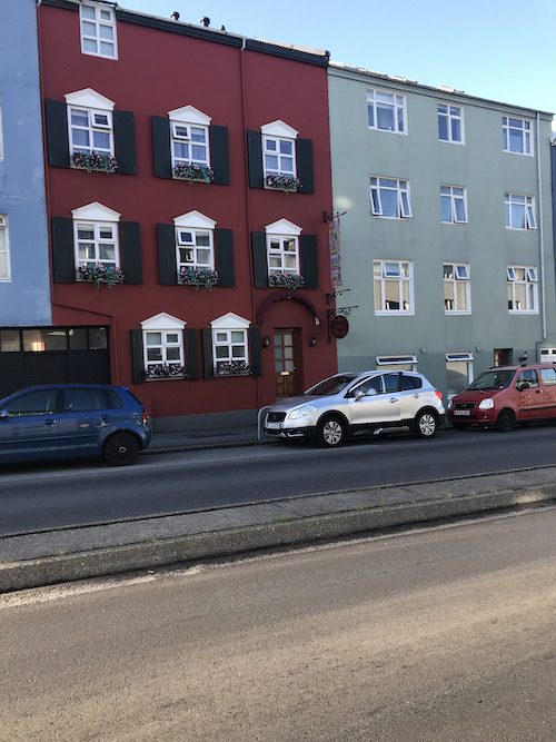 Colourful apartments in Reykjavik.