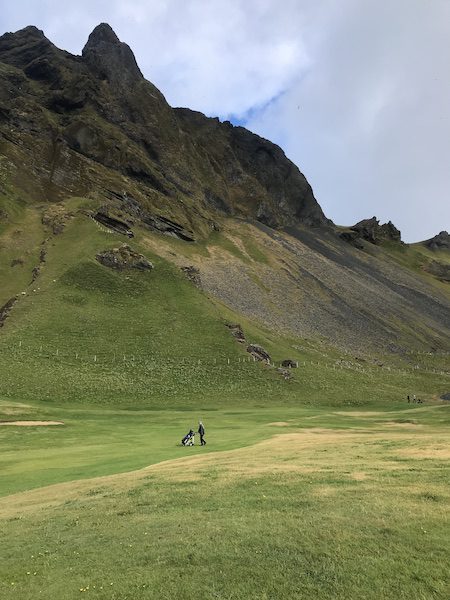 Golfing in Herjolfsdalur Valley
