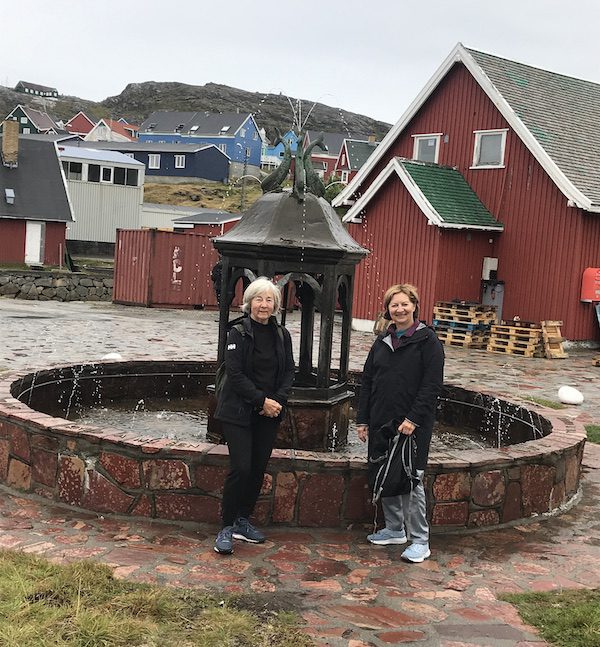 Vera, Anne and the oldest fountain in Greenland