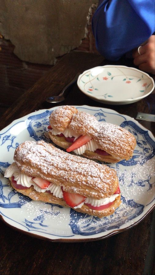 Strawberry and cream filled pasty at The Mackenzie Room