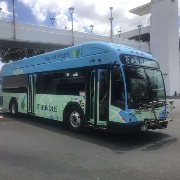 A hybrid electric Maui Bus.