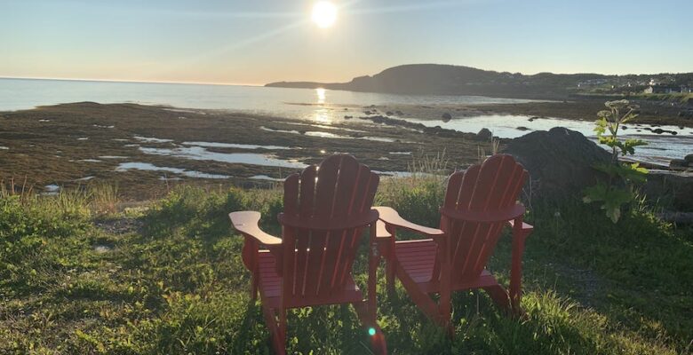 Parks Canada chairs at Rocky Harbour in Gros Morne National Park