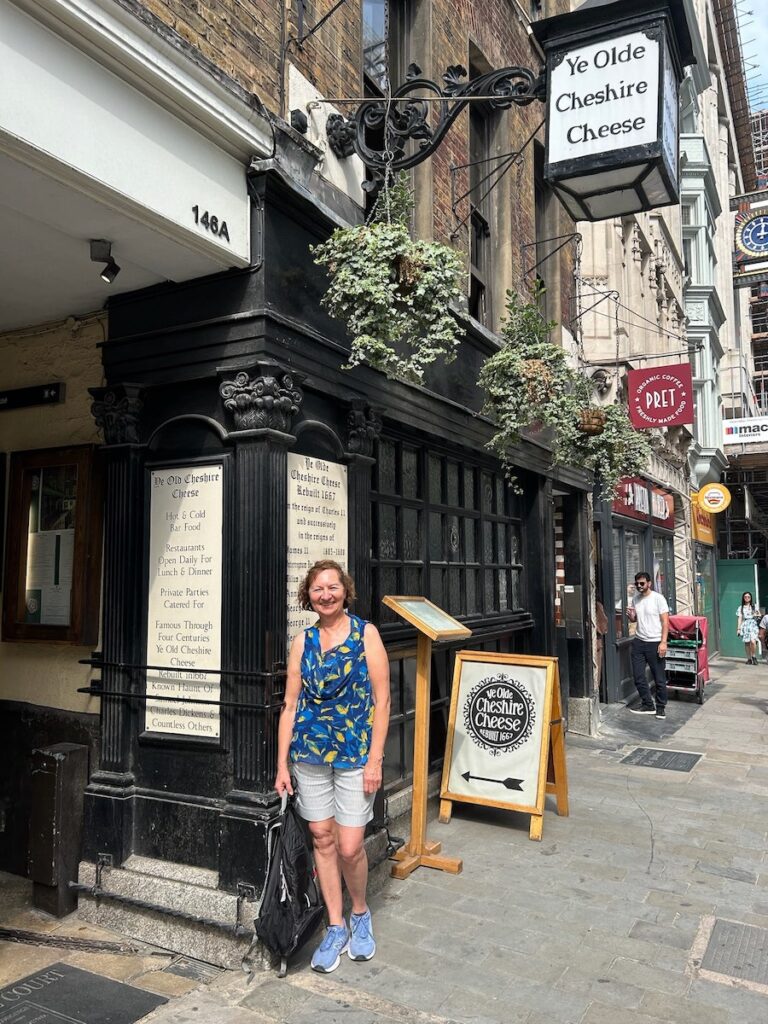 Anne at Ye Olde Cheshire Cheese Pub