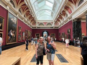 Vera and Anne at The National Gallery