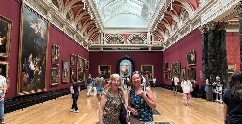 Vera and Anne at The National Gallery