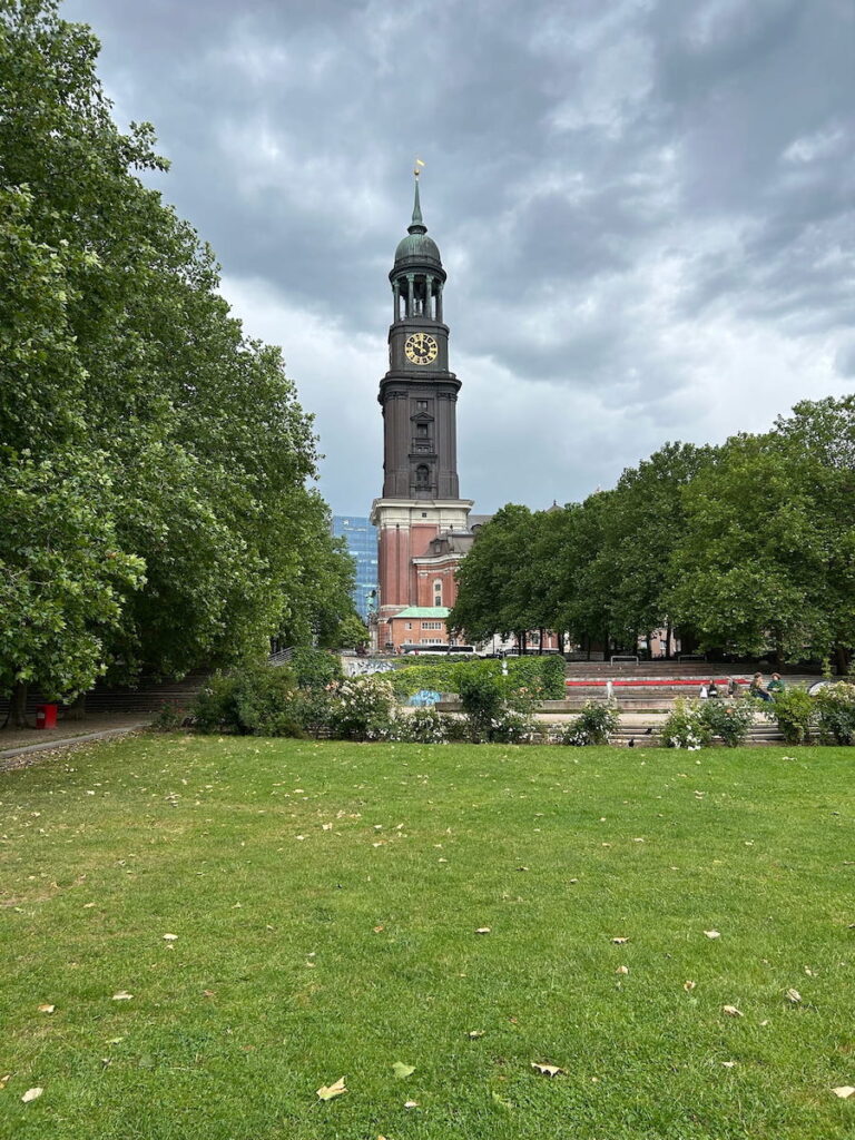 It only takes 1-day in Hamburg, Germany to be gazing across the park at the steeple of St. Michaelis Church, and fondly calling it The Michel, like the locals.