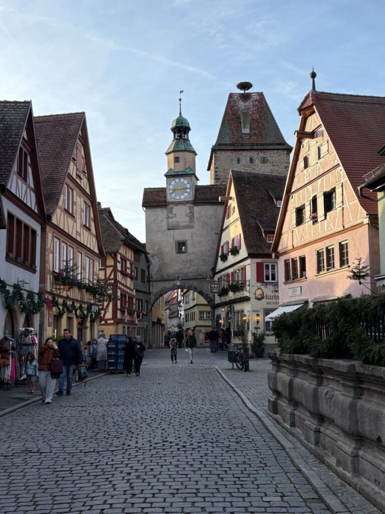 A walk down the cobblestone streets of Rothenberg Ob Der Tauber is like stepping back into a medieval painting, minus the lack of plumbing and feudal system.