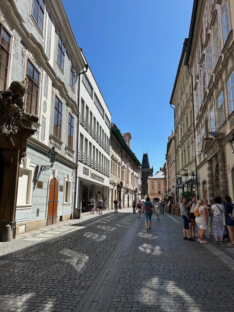 Wandering Celetna Street during our four-days in Prague, Czechia.