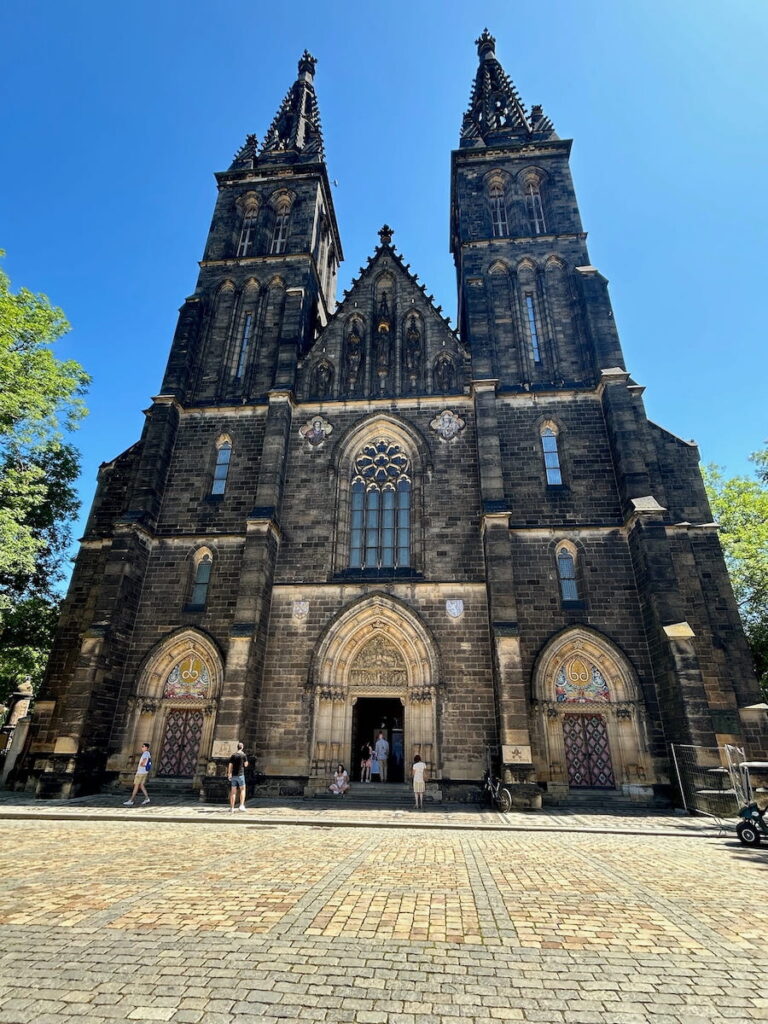 Vysehrad Basilica in Prague, Czechia