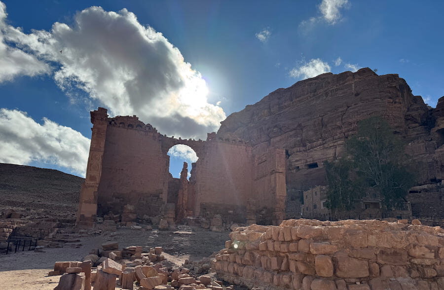 Qasr al Bint, a Hellenistic style temple complex dedicated to Dushara, the main Nabataean god, dates to the 1st century.