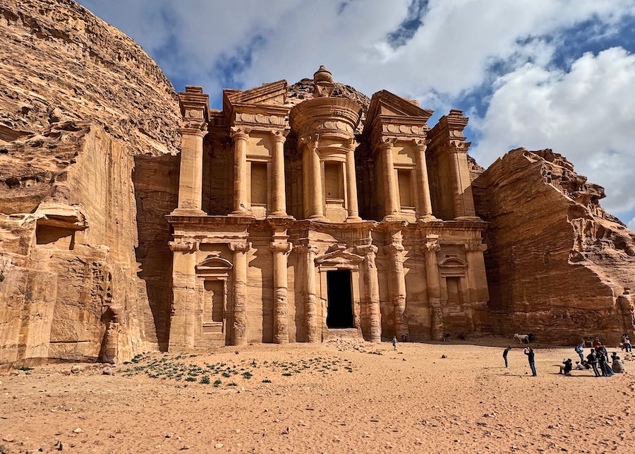 Ad-Dayr is the largest monument building in Petra.